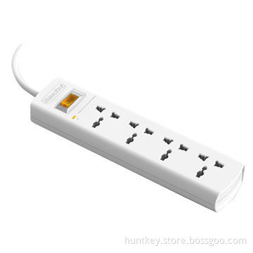 Universal Power Strip with 4 Sockets and Surge Protection